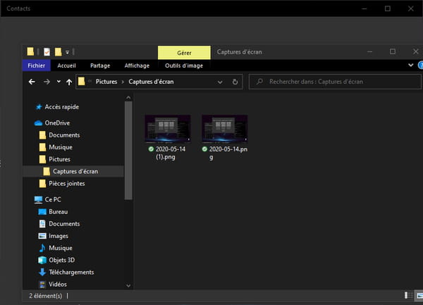 Historique des sessions